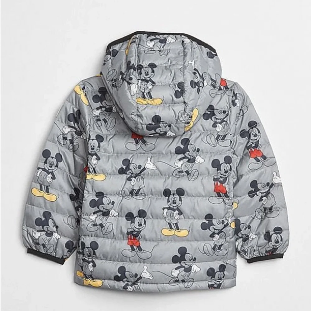 Gap Disney Mickey Mouse Cold Control Lite Puffer Jacket Size 2T